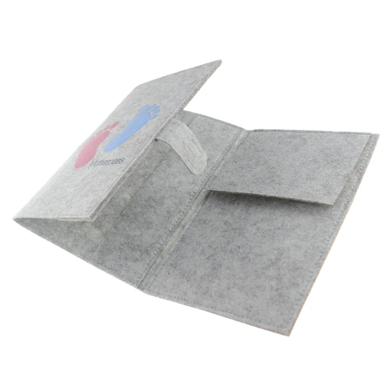 Hot Selling Maternity Felt Fabric Notebook Cover Protector Passport Cover Wallet and Card Holders