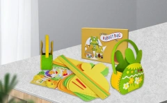 Kids Fun Education Craft DIY Easter Flower Bag Felt Sew Kit