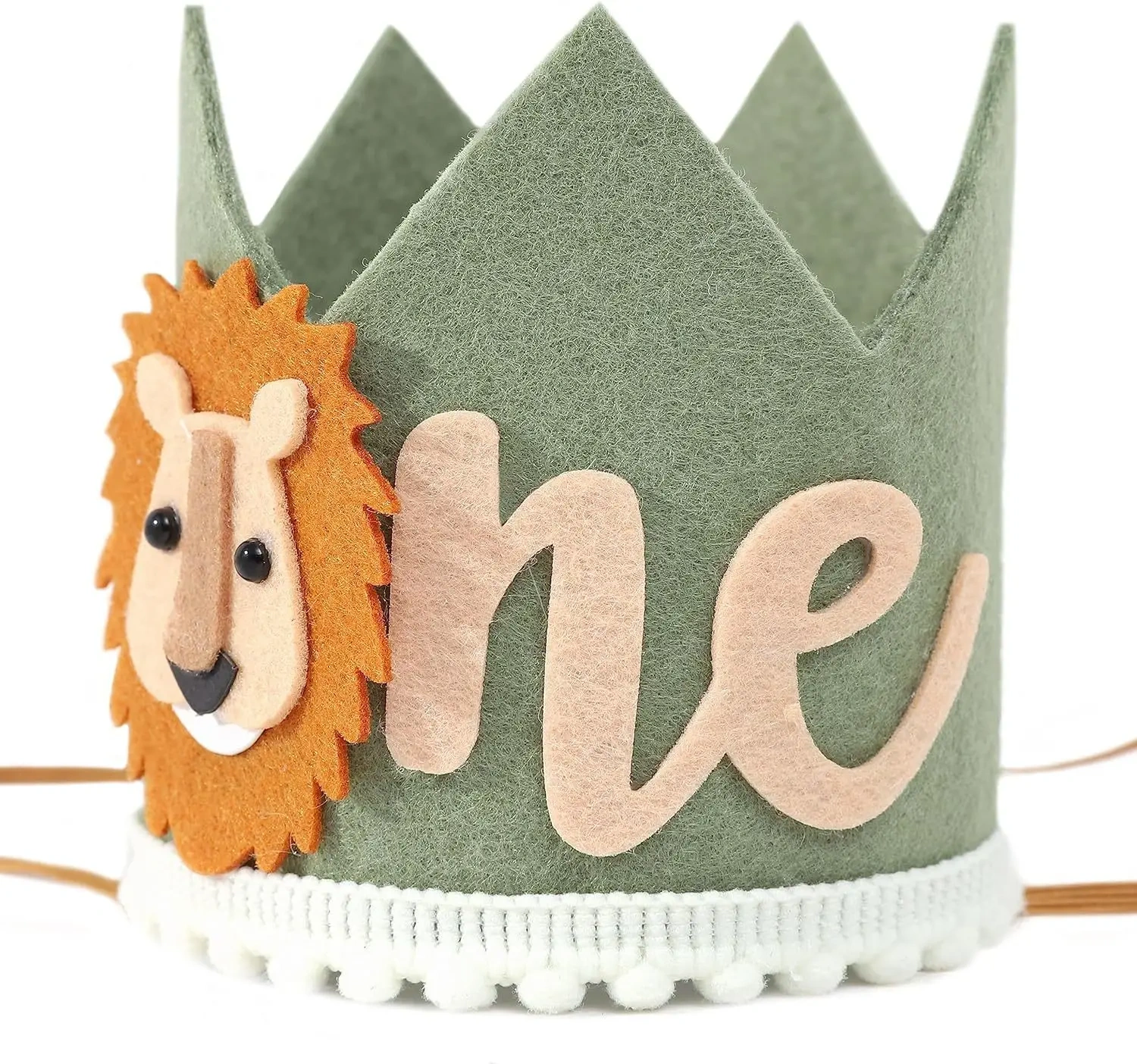 Custom Fabric Felt Baby Kid 1st Birthday Party Crown Hat