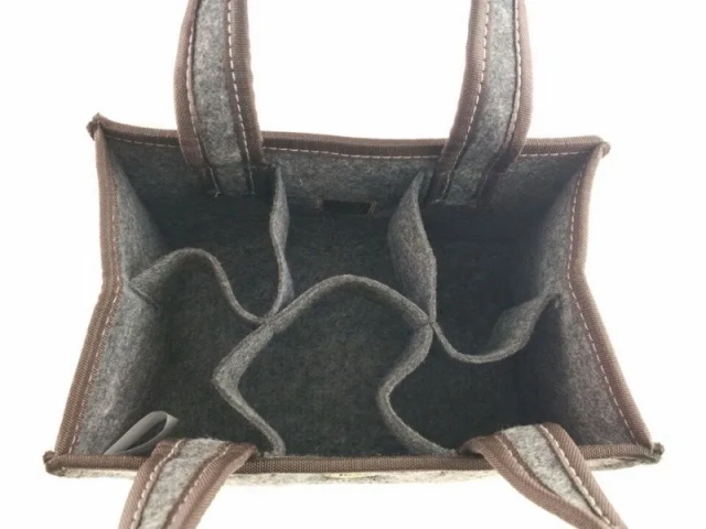 bán buôn tùy chỉnh 24x16x16cm túi giữ lạnh 6 túi đựng rượu vang đỏ vải nỉ không dệt túi đựng chai bia nước cho lễ hội Oktoberfest