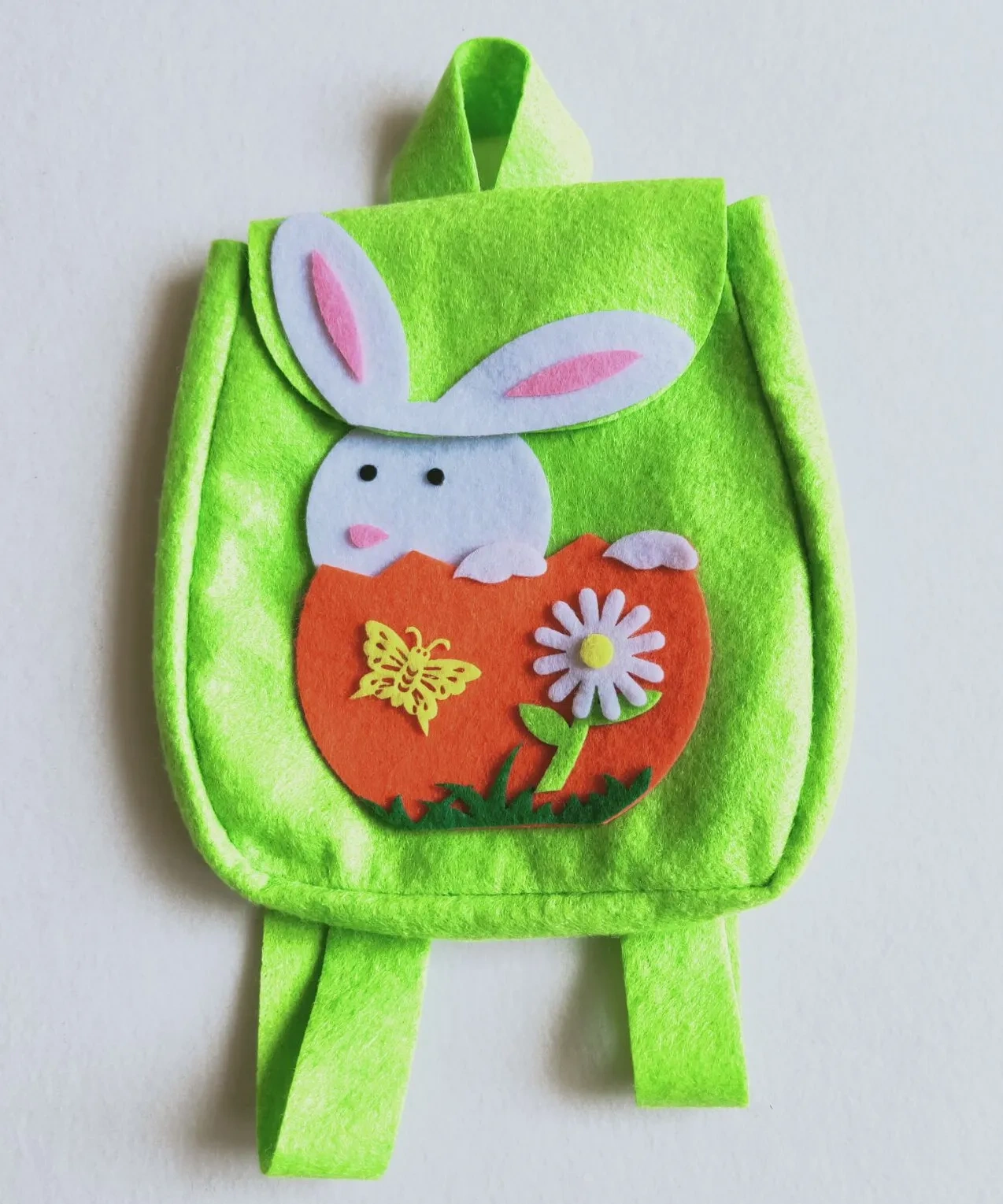 2024 Reusable Felt Bag with Handle for Easter Egg Candy Storage Spring Party Baby Shower Favors Decorations Felt Handbag