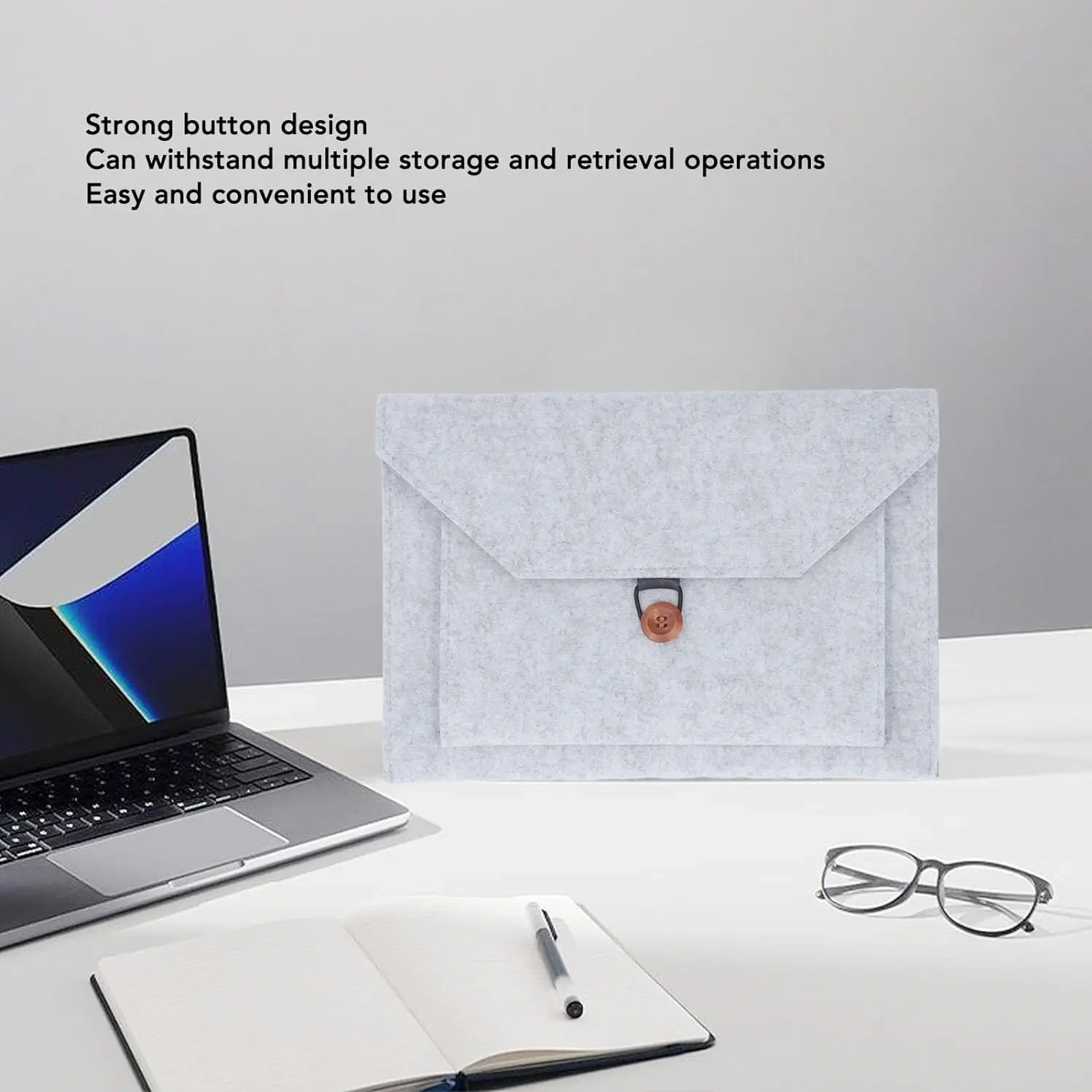 new fashion adult travel company environmental protection felt fabric carrying briefcase notebook bag laptop cover