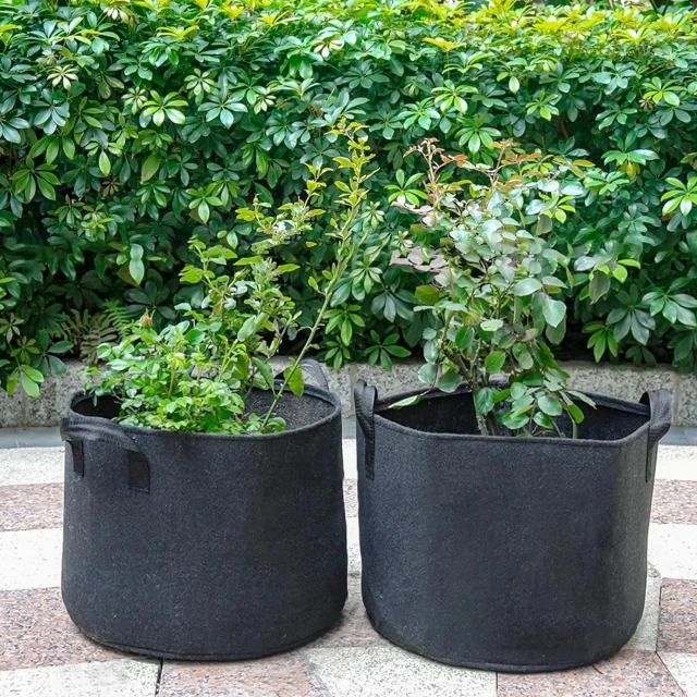 2024 nouveau produit multicolore taille mixte extérieur poignées durables tissu plantes pots de jardin jardinières pommes de terre fleurs sacs de culture