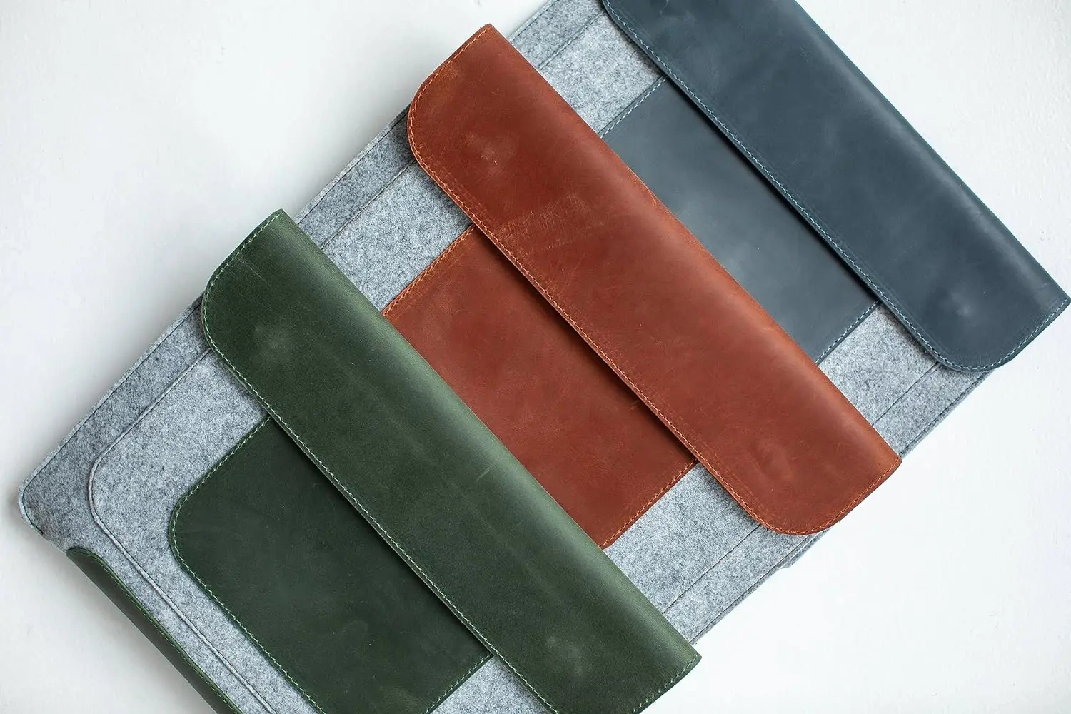 low price new custom 11 12in felt folding desktop computer holder riser stand sleeve bag protective laptop case