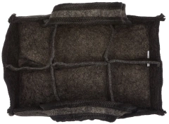 Manufacturer embroidery foldable wine bottle bag 6 pack bottle carrier glass bottle delivery bag