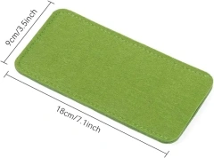 en stock pas cher différentes couleurs sac à lunettes en feutre doux pochette de rangement portable pour lunettes étui porte-lunettes de soleil