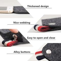 hot sale cheap gray blue black for most soft portable bag pen glasses case pouch foldable protective eyeglasses cover