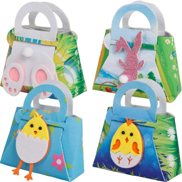 عينة مجانية معتمدة من CPC CE للبيع بالجملة أكياس تخزين مخصصة للحلوى وغطاء شجرة وزجاجة نبيذ وسلال من اللباد وحقائب هدايا عيد الميلاد