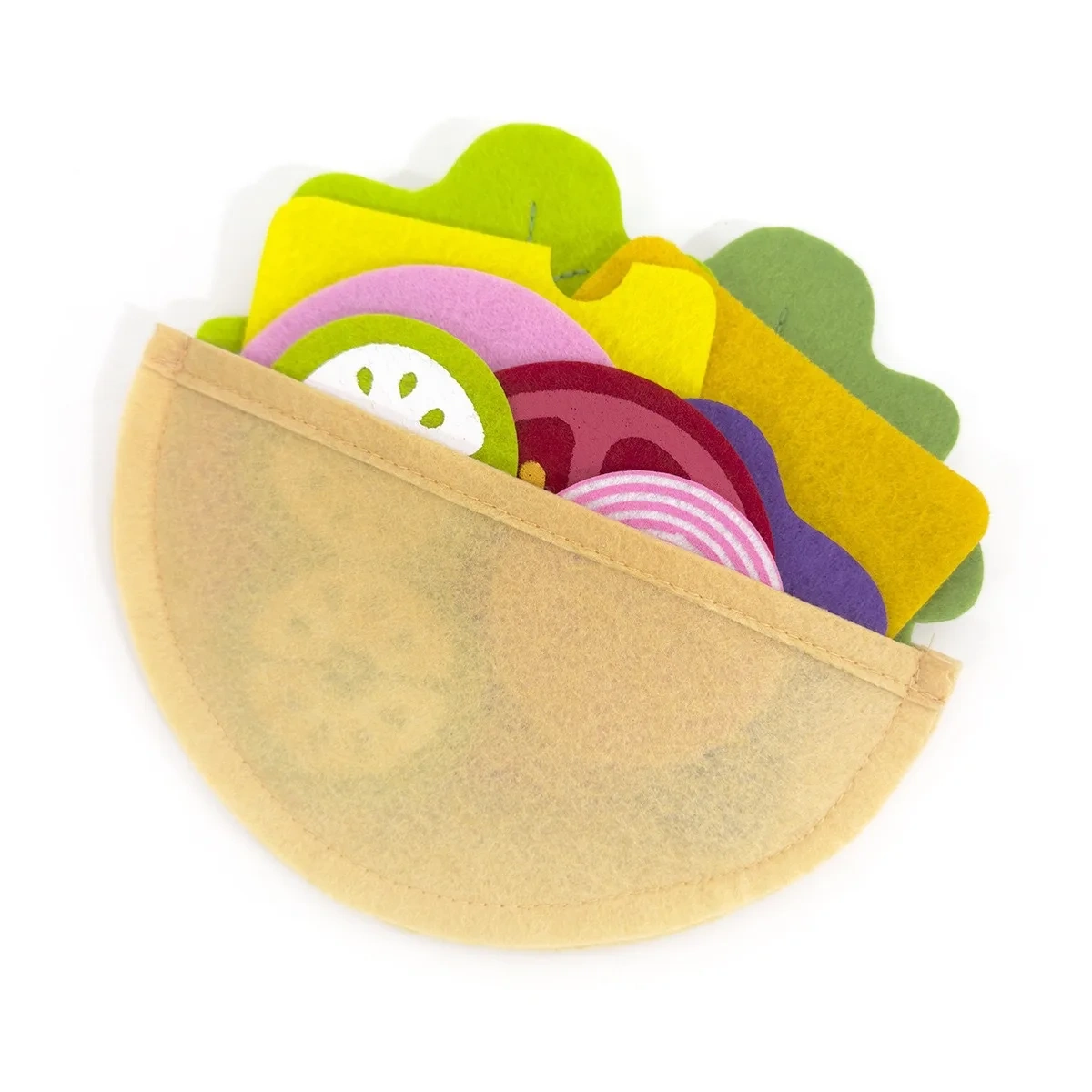 Cute Kid DIY Bread Hamburg Vegetable Fruit Felt Food Toy Kit