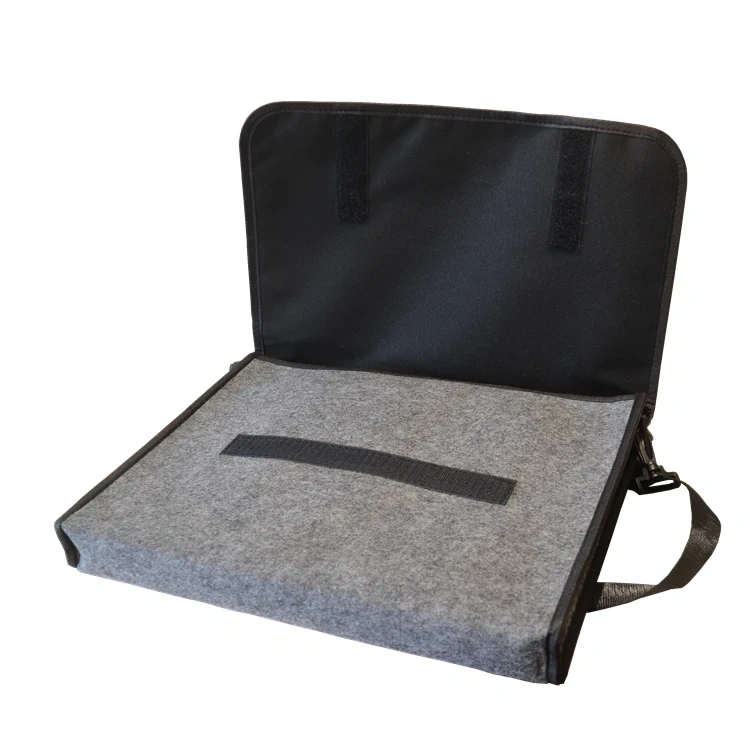Unisex custom logo postman felt shoulder messenger bag laptop briefcase men and women sling crossbody bag with adjustable strap