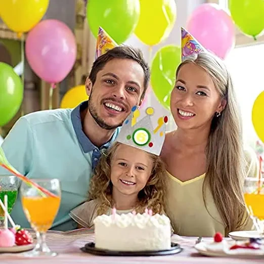 Regalo personalizado lindo para niños, tela de fieltro, decoración para bebés, sombrero de cumpleaños