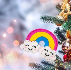 DIY Toy Unicorn Rainbow Whale Bee Kitty Mermaid Felt Sew Kit