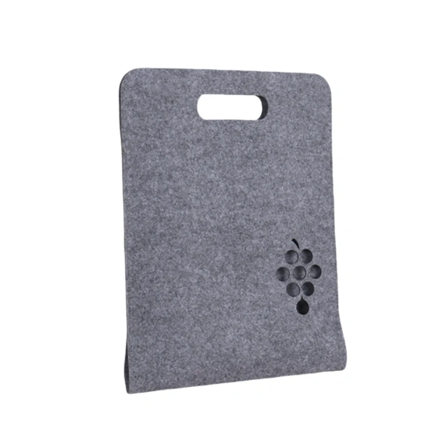 Túi đựng rượu BSCI có thể giặt được, vải nỉ cách nhiệt có thể tái sử dụng, có ngăn đựng quà tặng có logo tùy chỉnh