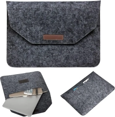 حقيبة كمبيوتر محمول من الجلد الصناعي مقاس 13 و14 بوصة رخيصة الثمن ومخصصة ومتوافقة مع معظم حقائب الكمبيوتر المحمول المصنوعة من اللباد