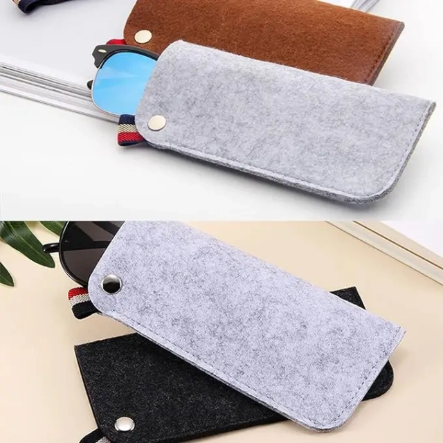 hot sale cheap gray blue black for most soft portable bag pen glasses case pouch foldable protective eyeglasses cover