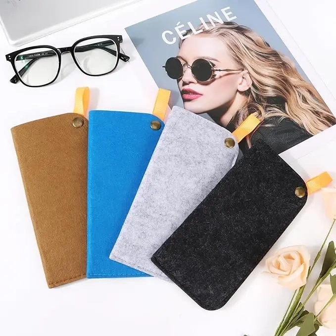 cheap bulk buy unisex kids merino wool foldable easy felt personalized hard sunglasses glasses eyeglasses pouch case