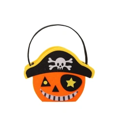 Accessoires de vacances Jack-o-lantern sac à main personnalisé pour filles décorations cadeaux costume pour enfants seau en feutre citrouille sacs d'Halloween