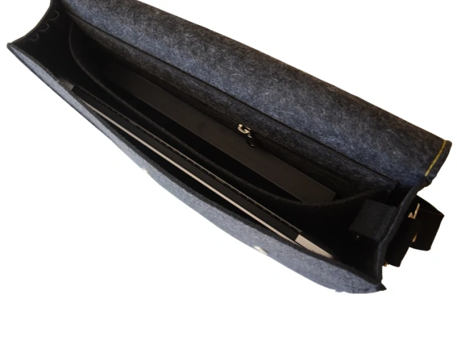 Fornecedores on-line da China vascara bolsa dobrável personalizada de feltro para laptop bolsa de ombro mensageiro mochila pasta bolsa postal para homens