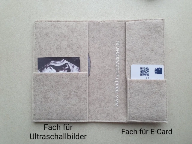 Bolsa de feltro para maternidade premium barata e barata com cordão elástico em forma de coração de madeira para impressão por sublimação personalizada