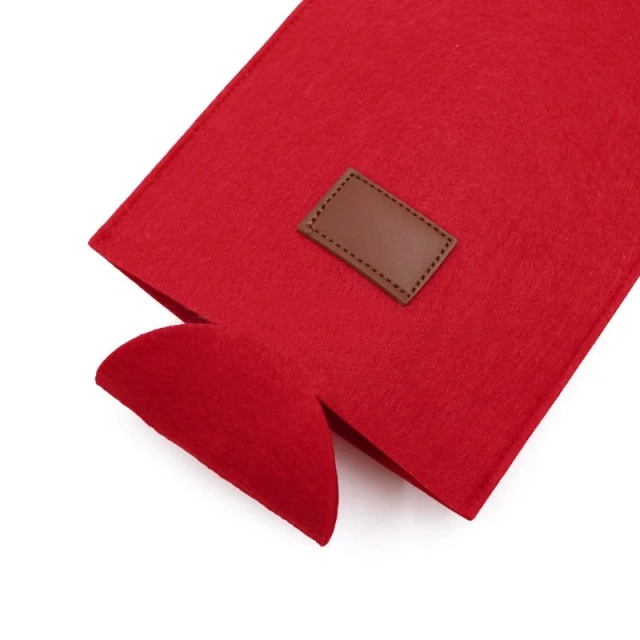 Túi đựng chai rượu bia polyester nhiều màu cho tiệc dã ngoại tùy chỉnh Túi đựng rượu nho đơn bằng nỉ di động