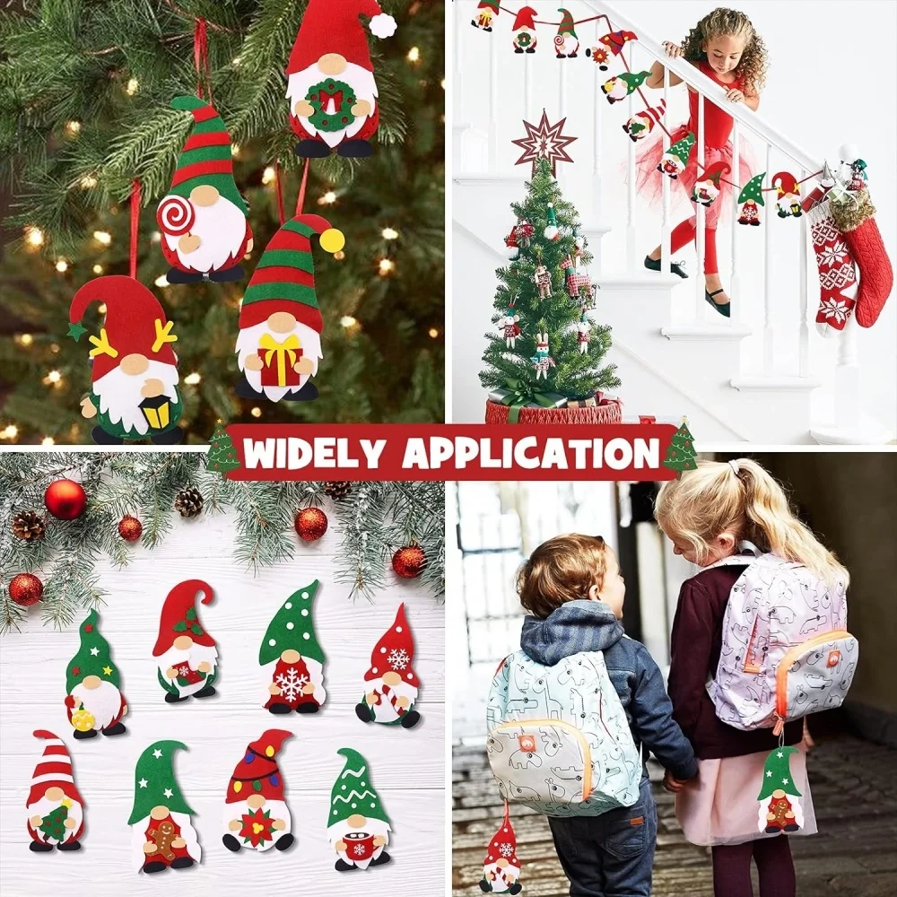 Kids Education Craft DIY Felt Sewing Kit S12 Christmas Gnome