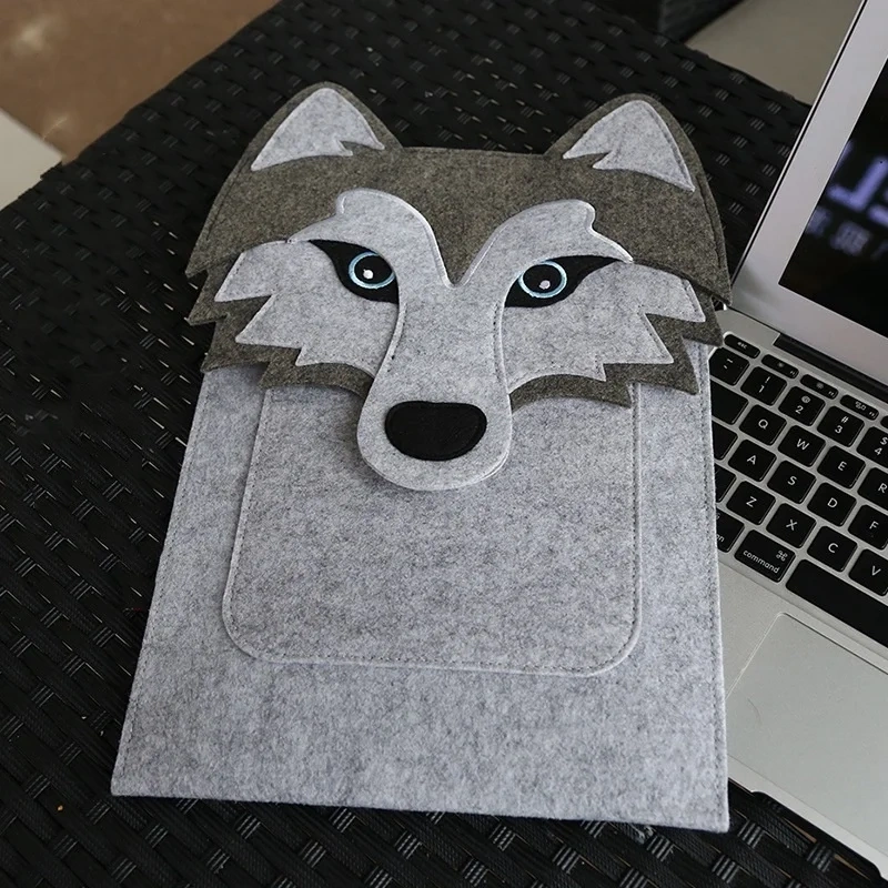Custom premium fabric laptop storage carrier novelty gift for men women portable big capacity lightweight felt computer bag