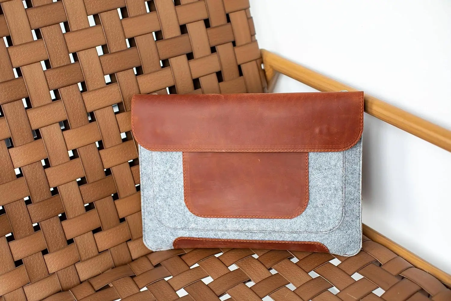 low price new custom 11 12in felt folding desktop computer holder riser stand sleeve bag protective laptop case