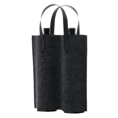 Túi đựng chai rượu bia polyester nhiều màu cho tiệc dã ngoại tùy chỉnh Túi đựng rượu nho đơn bằng nỉ di động