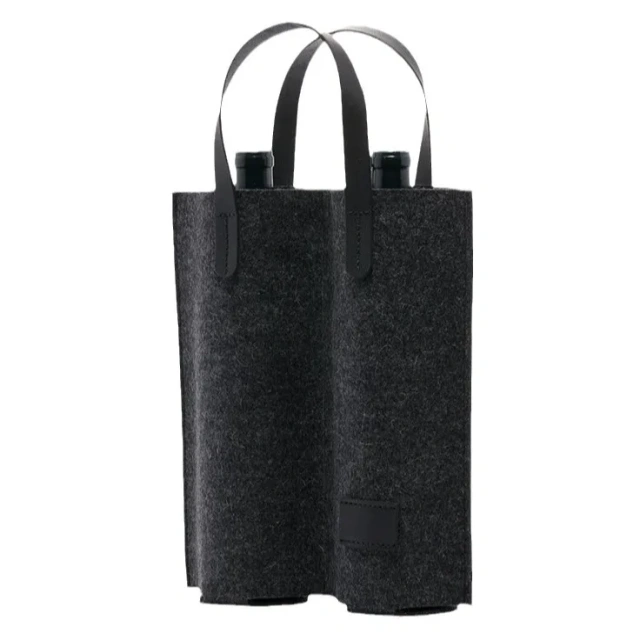 Túi đựng chai rượu bia polyester nhiều màu cho tiệc dã ngoại tùy chỉnh Túi đựng rượu nho đơn bằng nỉ di động