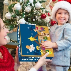 مجموعة خياطة يدوية مخصصة للكبار مصنوعة من اللباد S10 مشهد المهد