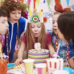 Regalo personalizado lindo para niños, tela de fieltro, decoración para bebés, sombrero de cumpleaños