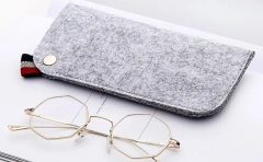 hot sale cheap gray blue black for most soft portable bag pen glasses case pouch foldable protective eyeglasses cover