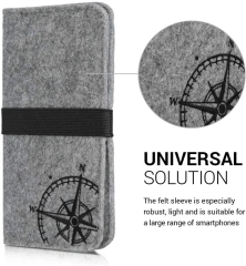 Túi đựng đồ bằng nỉ cho điện thoại di động, túi đựng ví bằng nỉ, túi đựng bút, kính râm