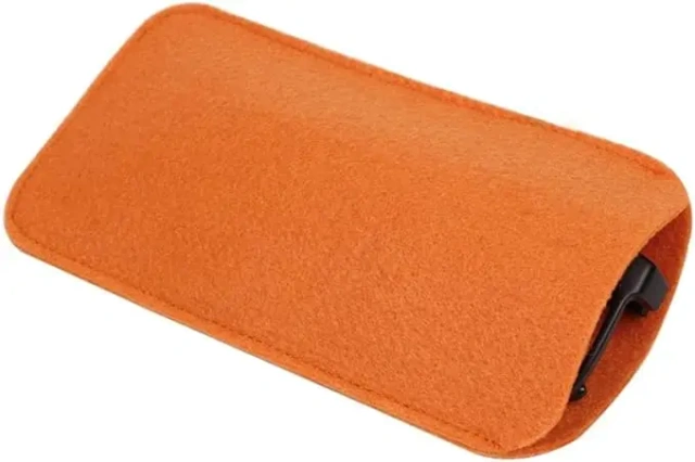 en stock pas cher différentes couleurs sac à lunettes en feutre doux pochette de rangement portable pour lunettes étui porte-lunettes de soleil