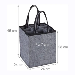 Túi vải không dệt đựng rượu giá sỉ giá rẻ có logo thời trang tùy chỉnh túi nỉ đựng rượu bia đựng chai