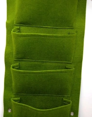 Thiết kế bán buôn Túi trồng cây thoáng khí dọc màu đen Túi trồng cây treo ngoài trời trong nhà cho vườn hoa tường