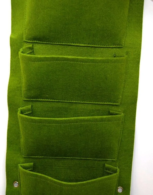 Thiết kế bán buôn Túi trồng cây thoáng khí dọc màu đen Túi trồng cây treo ngoài trời trong nhà cho vườn hoa tường