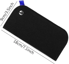 2024 nouveau produit gris rose doux personnalisé feutre tissu slip étuis à lunettes portable voyage lunettes pochette pour hommes femmes