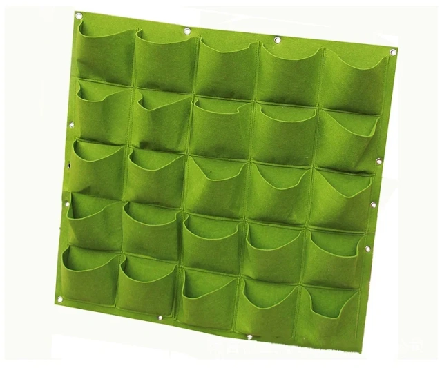 Thiết kế bán buôn Túi trồng cây thoáng khí dọc màu đen Túi trồng cây treo ngoài trời trong nhà cho vườn hoa tường