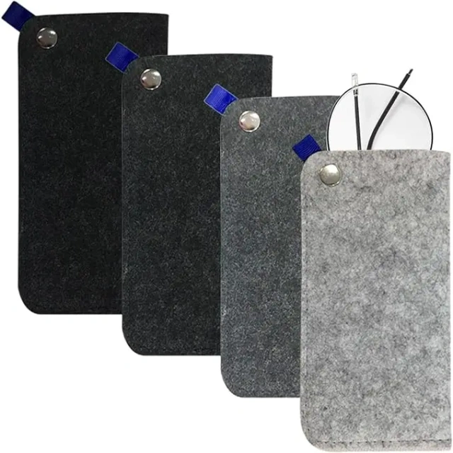 wholesale custom adults luxury felt slim slip soft reading glasses cloth eyewear pouch case sunglasses organizer