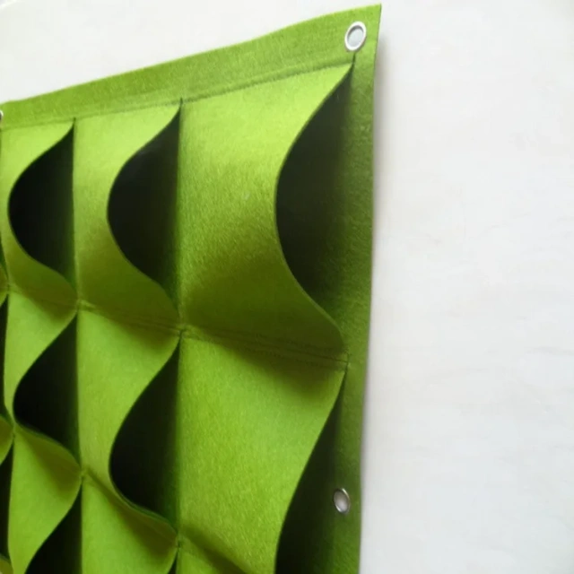 Thiết kế bán buôn Túi trồng cây thoáng khí dọc màu đen Túi trồng cây treo ngoài trời trong nhà cho vườn hoa tường