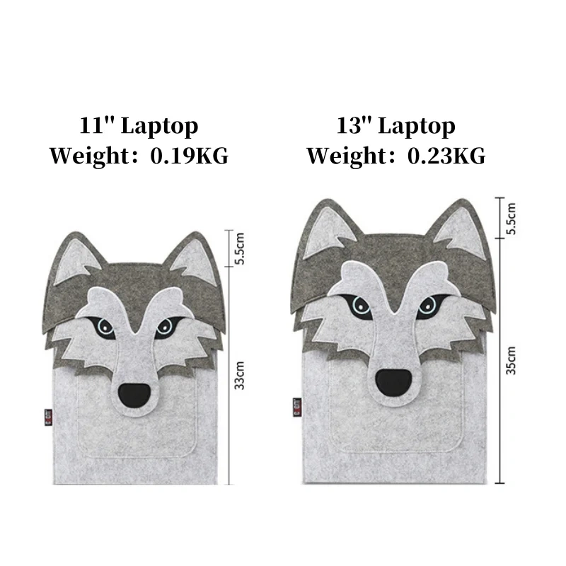 Custom premium fabric laptop storage carrier novelty gift for men women portable big capacity lightweight felt computer bag