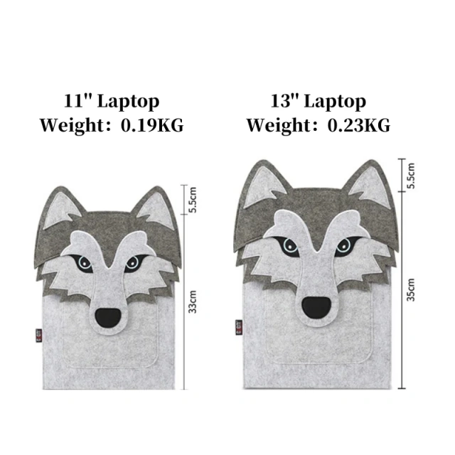 Bolsa de armazenamento para laptop de tecido premium personalizada, novidade, presente para homens e mulheres, bolsa de computador de feltro leve e portátil de grande capacidade