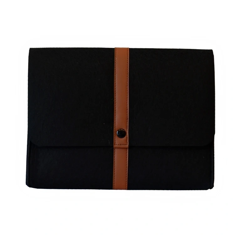 China used women custom logo leather notebook laptop accessories organizer felt computer bag