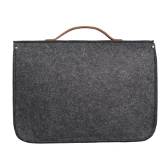 vente en gros mode hommes femmes personnalisé gris affaires sacoche feutre ordinateur portable messager housse sac