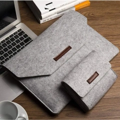 bán buôn nhiều kích cỡ phụ nữ đàn ông người lớn thân thiện với môi trường tay áo nỉ bảo vệ túi máy tính hai lớp vỏ máy tính xách tay