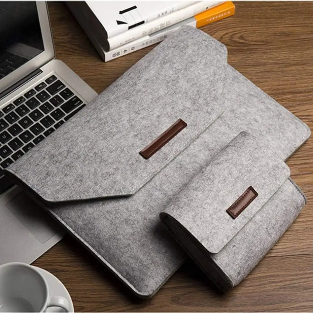 bán buôn nhiều kích cỡ phụ nữ đàn ông người lớn thân thiện với môi trường tay áo nỉ bảo vệ túi máy tính hai lớp vỏ máy tính xách tay