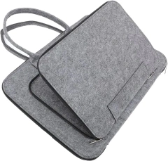2024 produit nouvelle édition gris anthracite affaires feutre étui pour ordinateur portable sac de transport sac pour ordinateur portable avec poignée