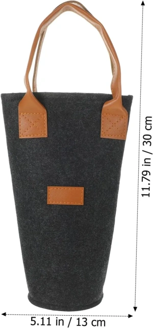 Sac de transport pour bouteille d'eau en feutre non tissé avec logo personnalisé en vrac, sac cadeau pour refroidisseur de vin pour voyage, pique-nique, plage