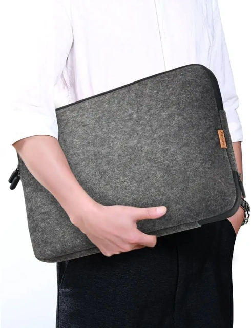 2024 nouveau produit personnalisé plat en feutre de laine housse de protection sac portable à main compartiment pour ordinateur portable support pour ordinateur portable